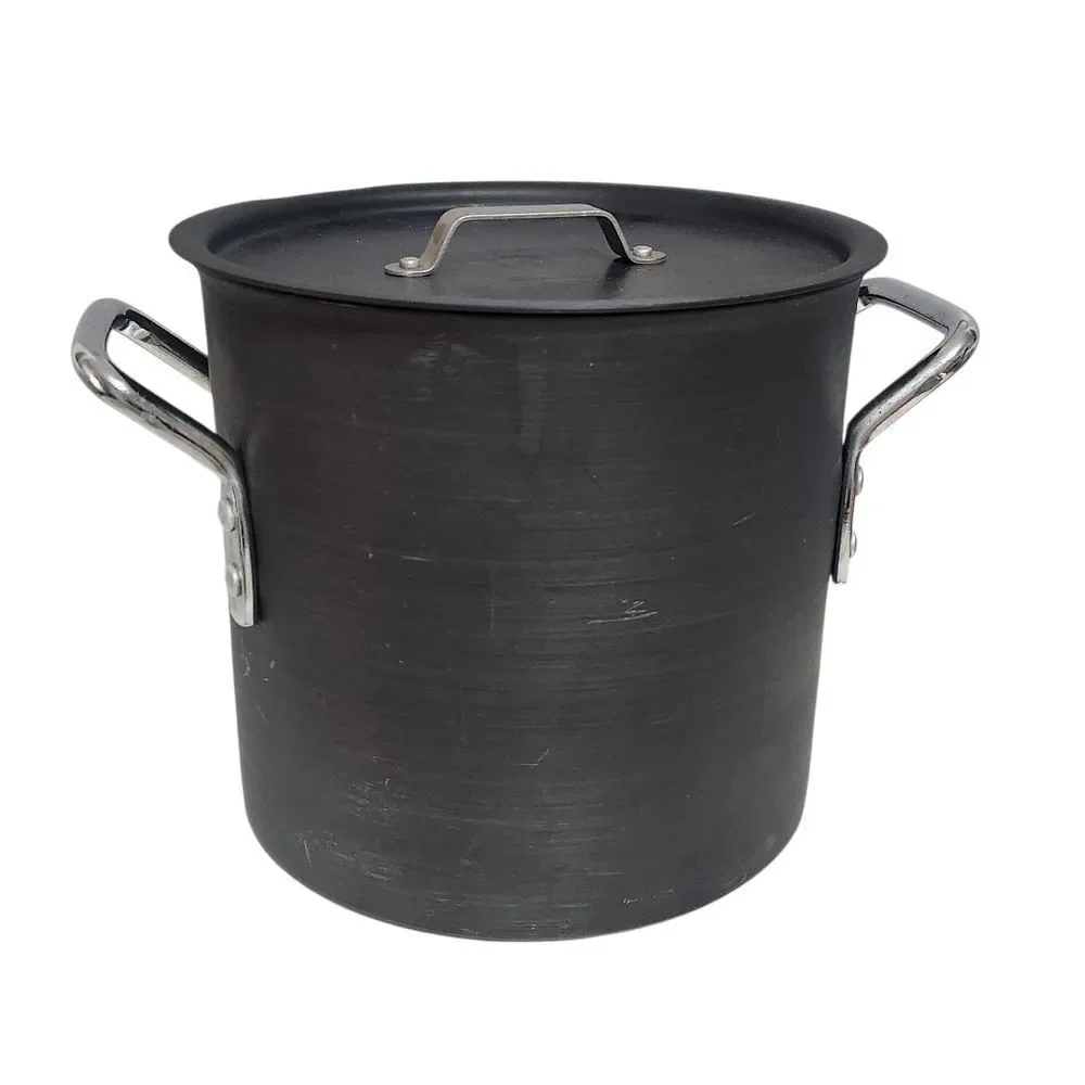 Commercial Aluminum Cookware 812 Stock Pot 12 Qt with Lid NICE! - Picture 1 of 7